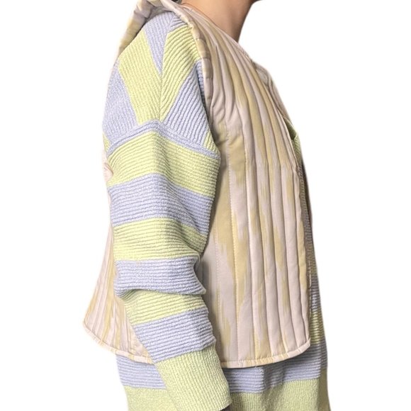 Printed Butterfly Sleeve Handcrafted Vest - Picture 5 of 9